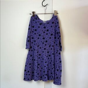 Circo Kids Dress with Black Stars on Purple